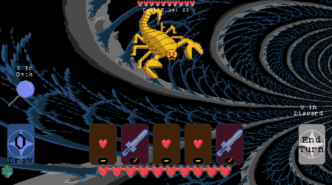 Here lies a Cursed Deck Builder RPG...